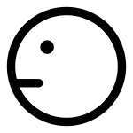 Emoji Look Left SVG Icon